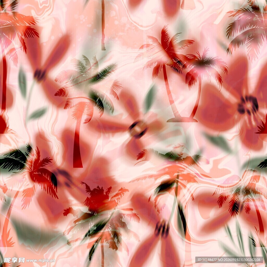 粉色花卉特写