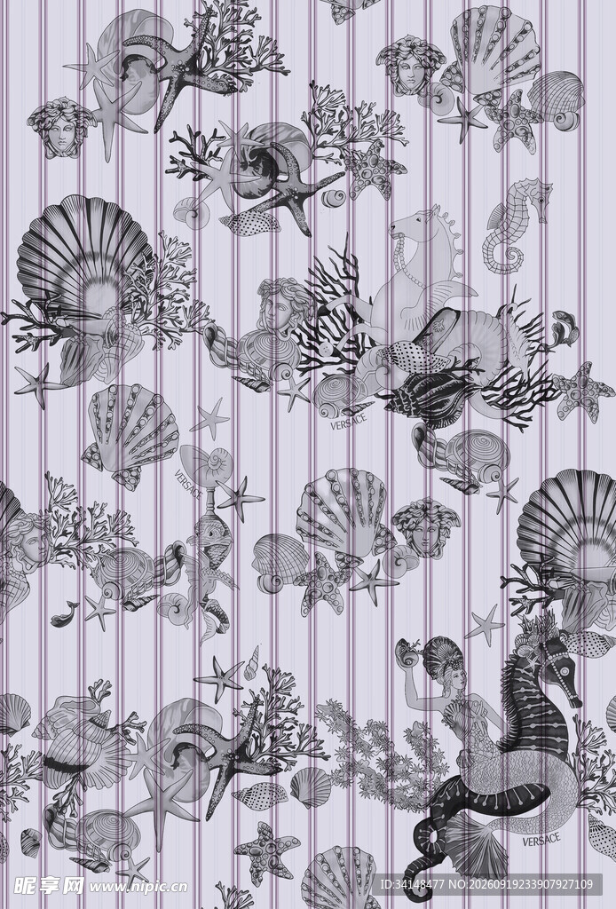 海洋生物图案集合