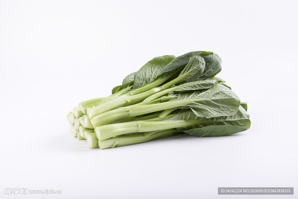 新鲜青菜堆叠