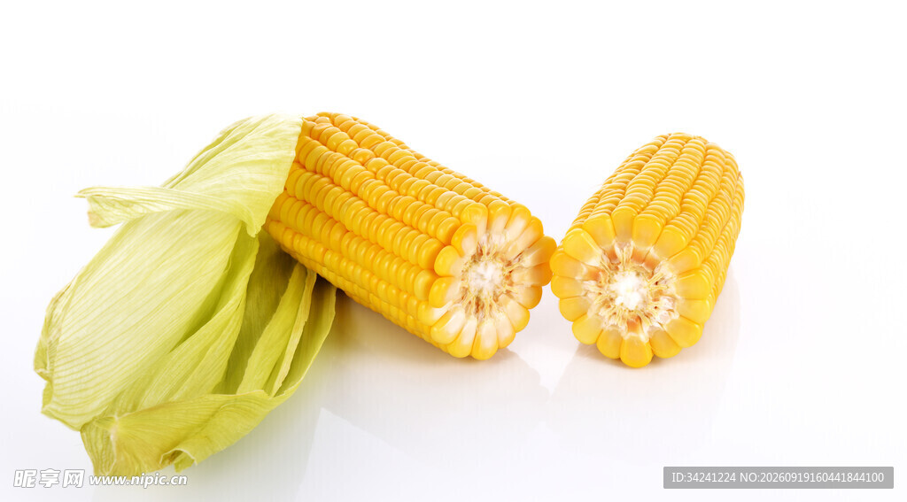 新鲜玉米棒饱满诱人