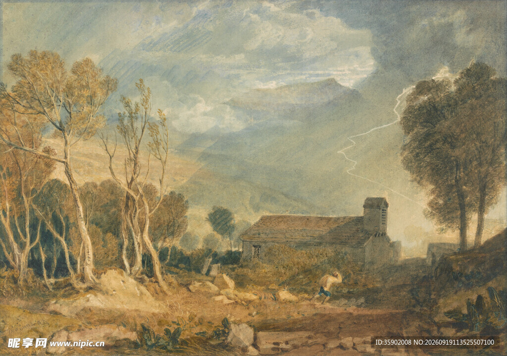 乡村风景油画