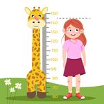 长颈鹿身高贴