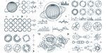 科技线稿素材