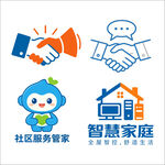 社区服务与智慧家庭图标