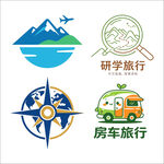 旅行主题图标集合