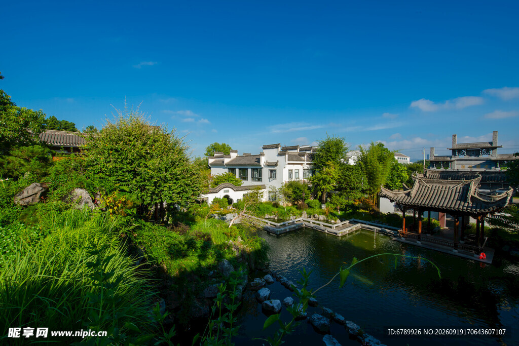 中式庭院古建筑景观