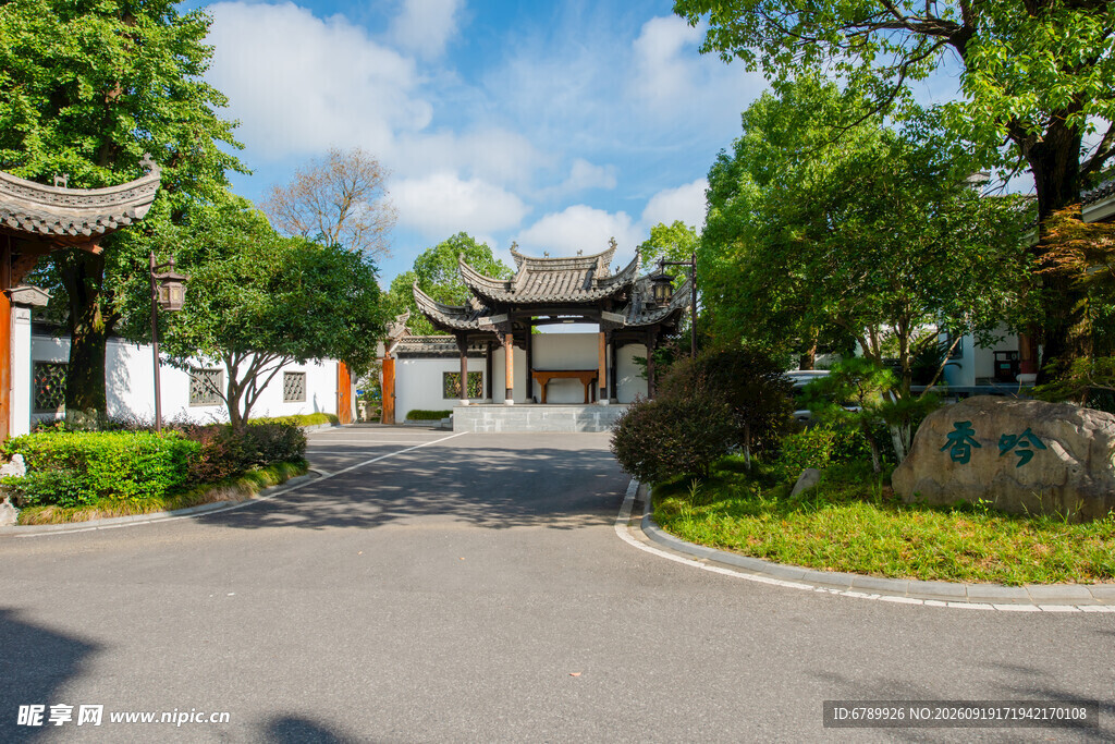 中式园林入口景观