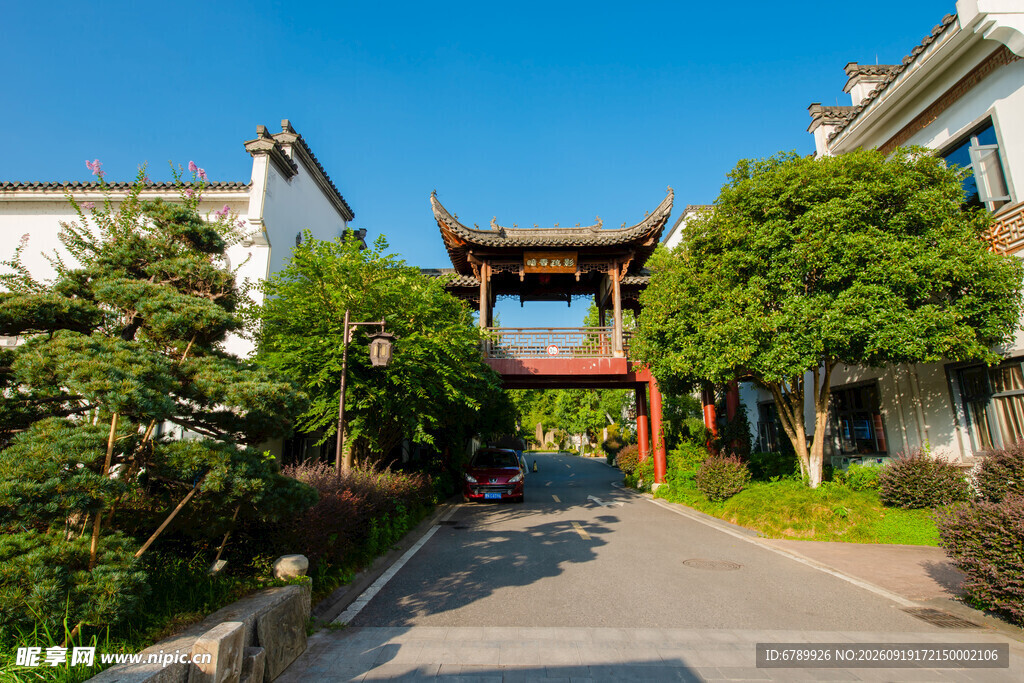中式庭院入口景观