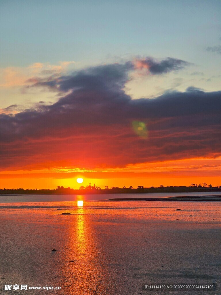 海边壮丽日落美景