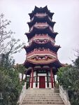 中式宝塔建筑景观