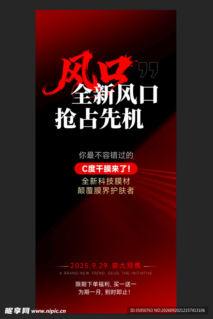 双风口抢占先机宣传海报