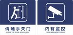 请随手关门 内有监控