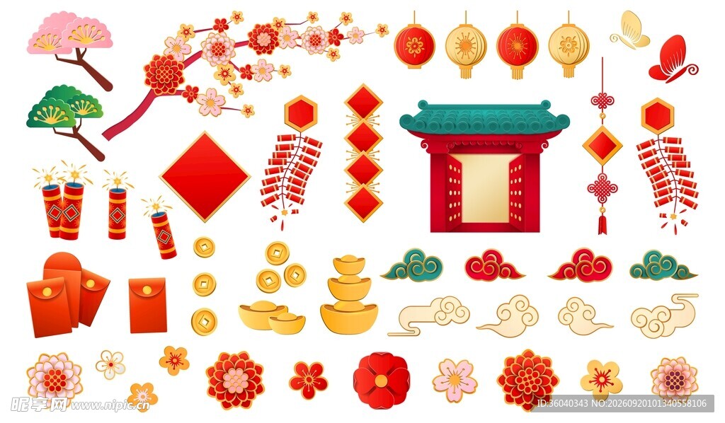 春节装饰素材