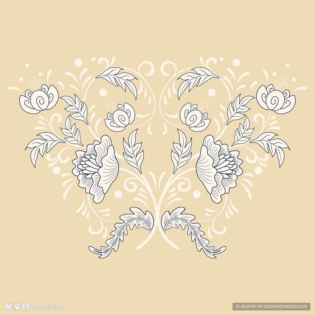 欧式花纹  