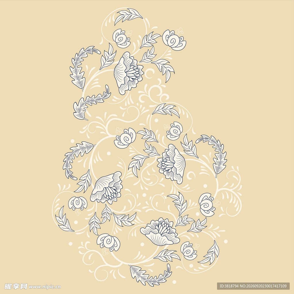 欧式花纹  