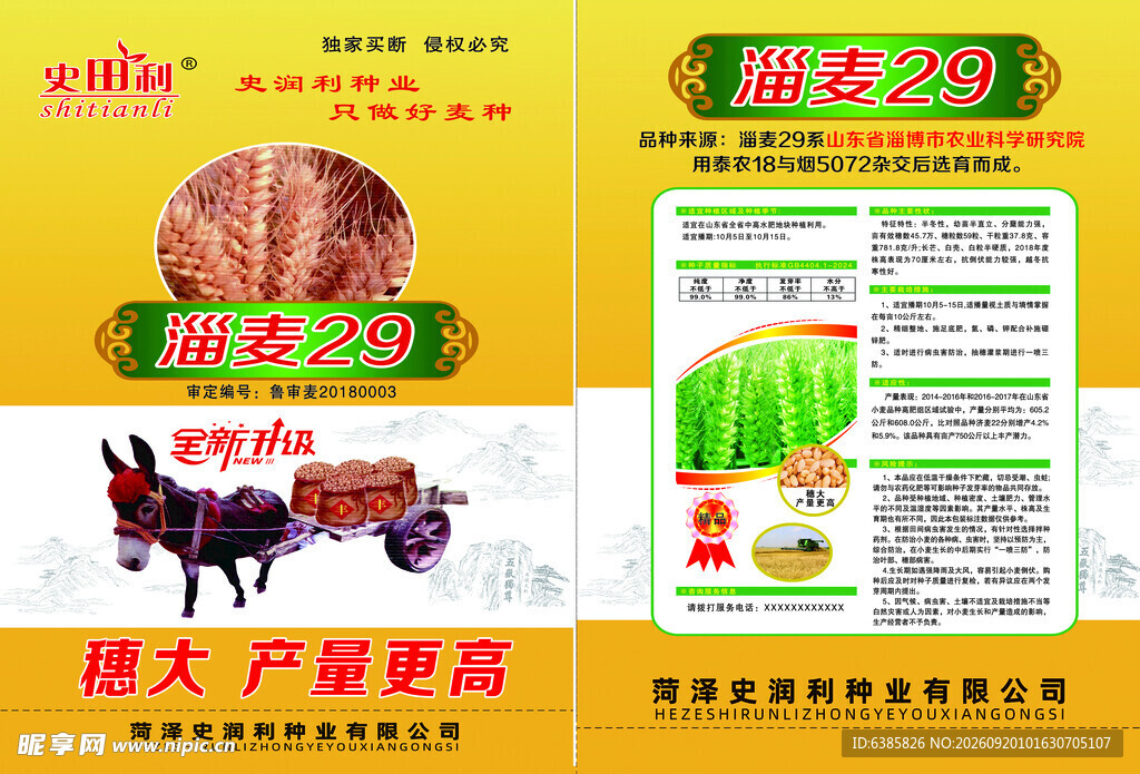 小麦种宣传页