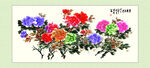 多彩花卉插画