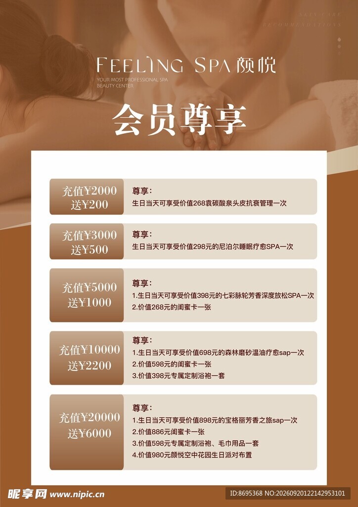 皮肤管理会员尊享权益展示