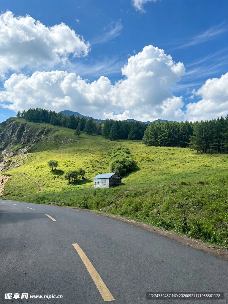 夏日郊野公路美景