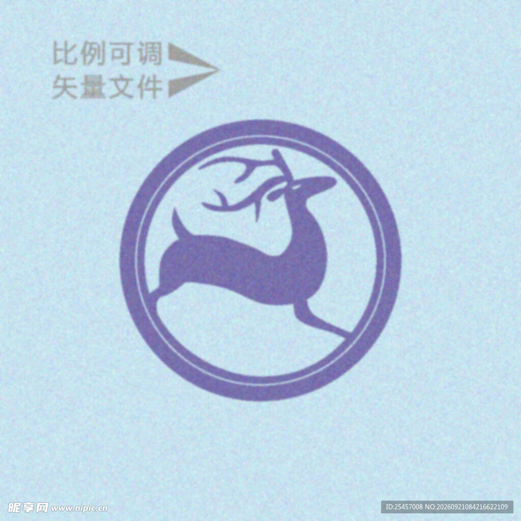 圆形驯鹿   