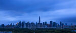 夜幕下的城市天际线