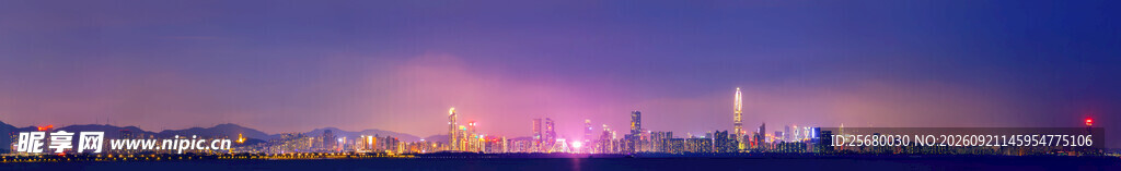 城市夜景绚丽灯光秀