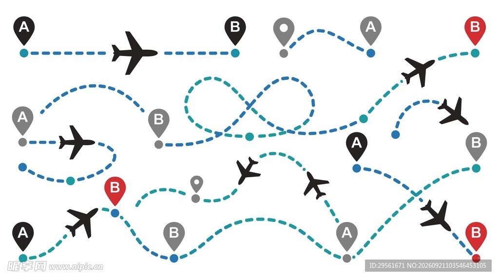 航空路线图