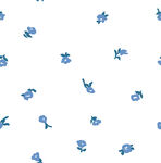 蓝色小花图案