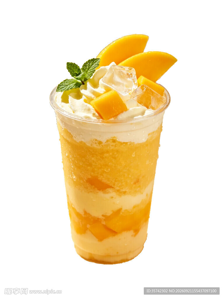 芒果冰沙 清爽夏日滋味