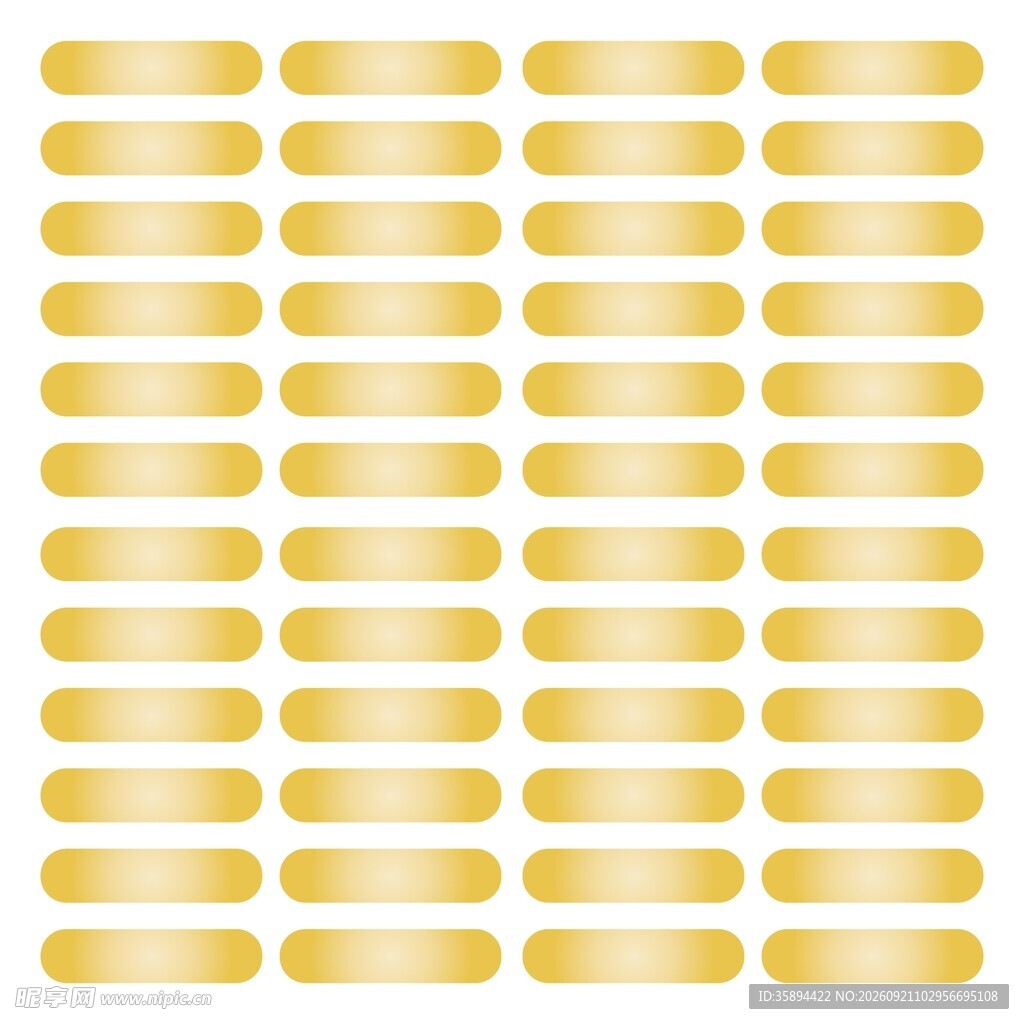 金色圆角素材