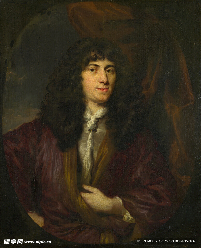 古典风格男士肖像画
