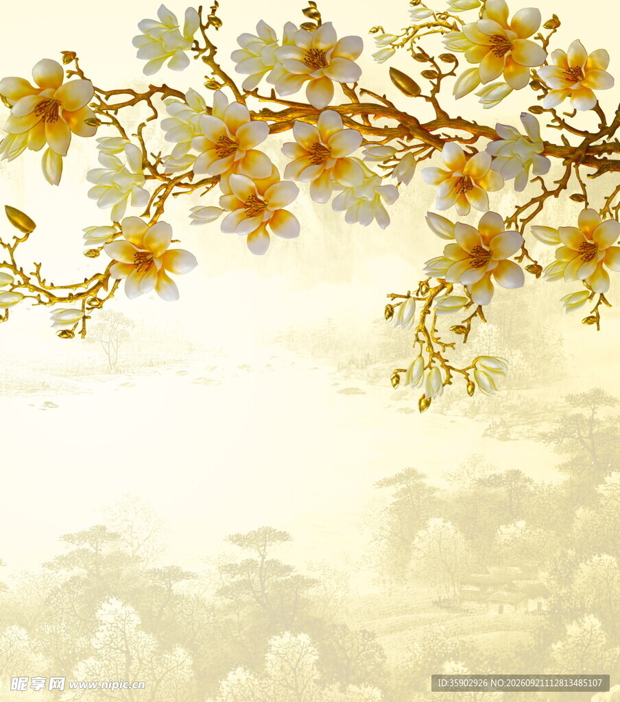 春日繁花枝头绽