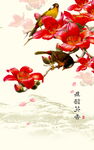 花鸟绘景枝头春意浓
