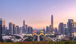 都市璀璨天际线景观