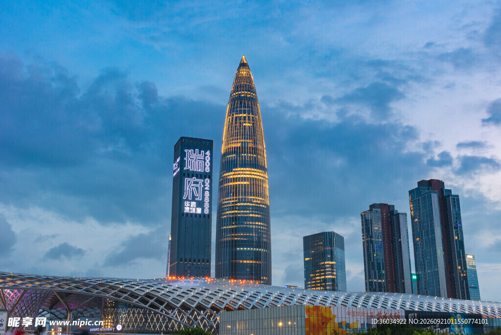 深圳地标建筑城市风光
