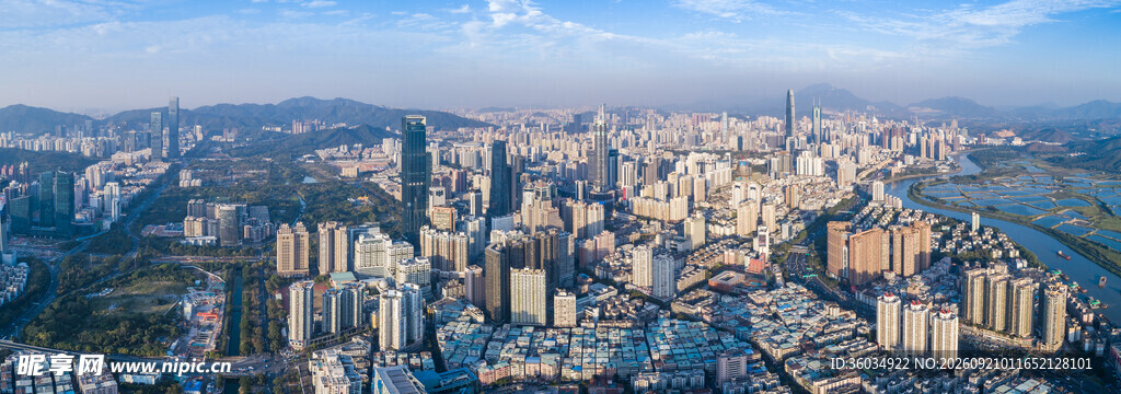 繁华都市全景