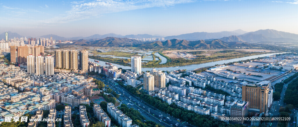 城市全景俯瞰图