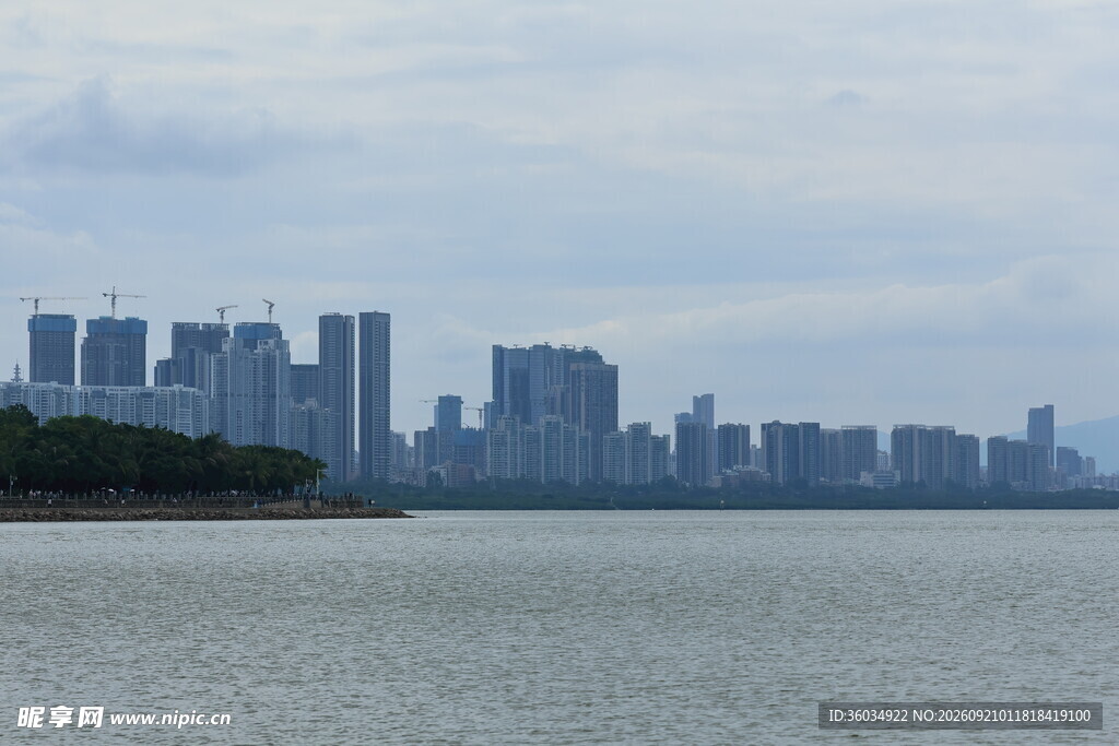 城市滨水天际线景观