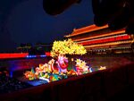 夜间绚烂花灯展