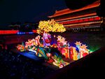 夜间绚烂花灯展