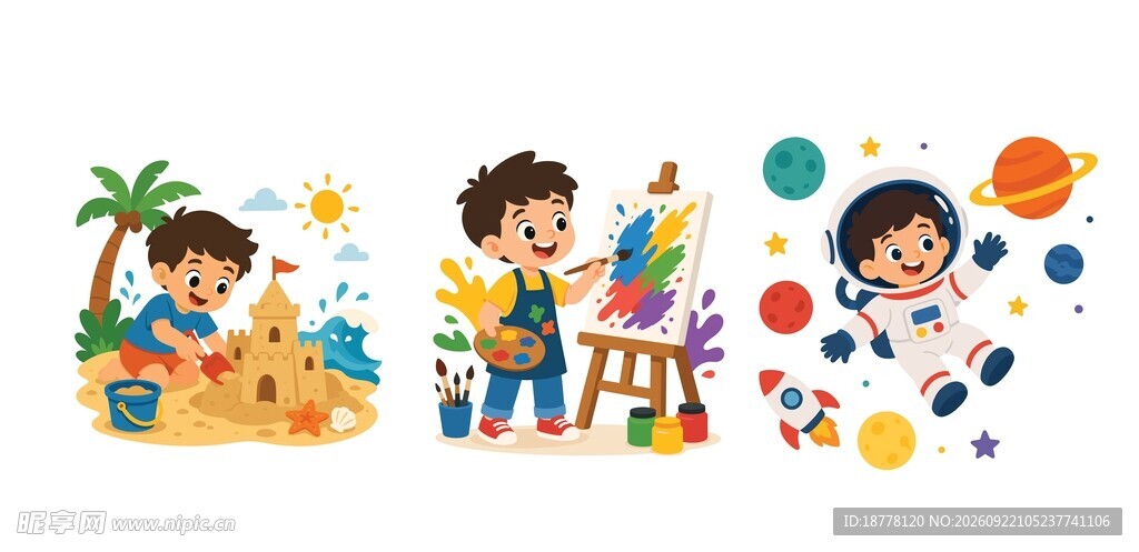 童趣生活插画