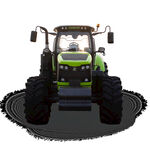 绿色农用拖拉机