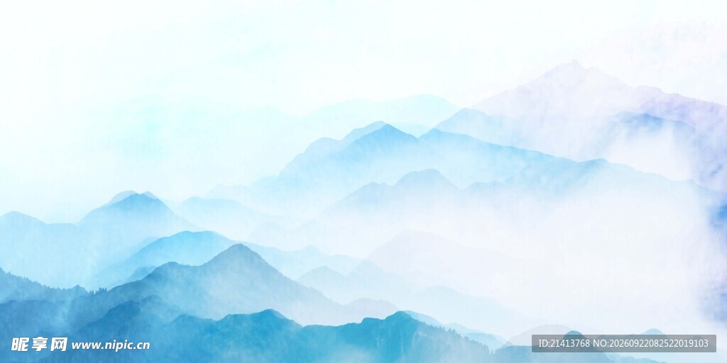 水彩水墨背景