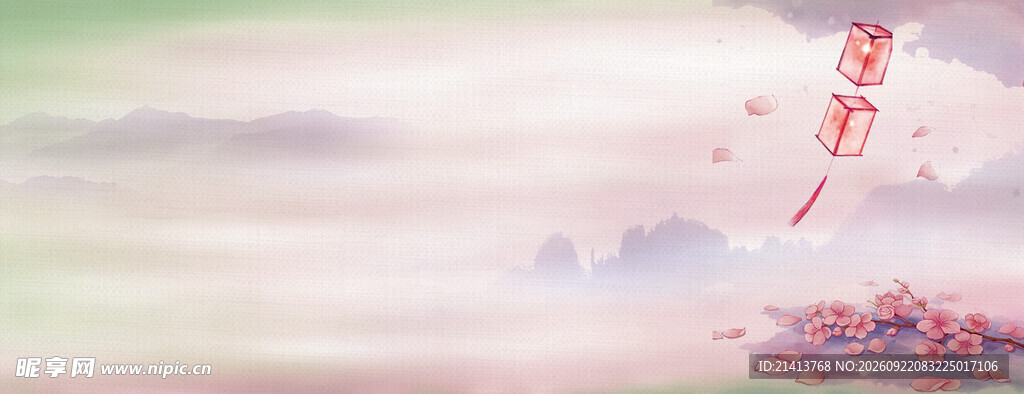 水彩水墨背景