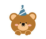 生日卡通熊