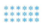 蓝色雪花素材