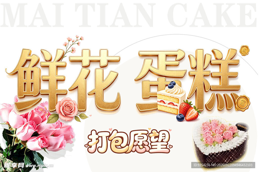 鲜花 蛋糕 