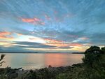 海滨黄昏晚霞美景