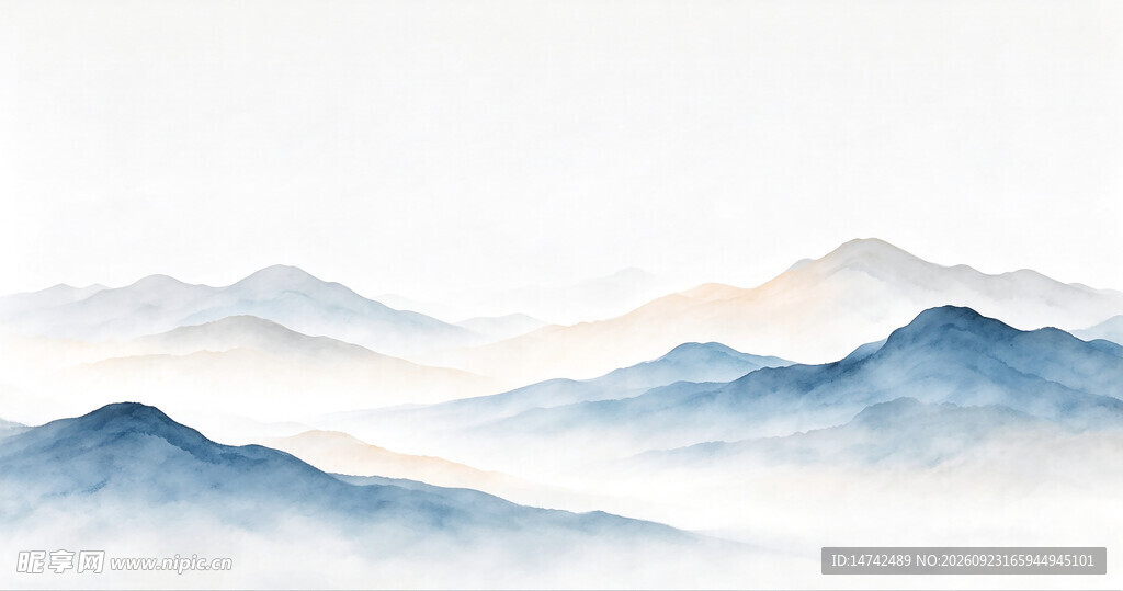 水墨山水背景