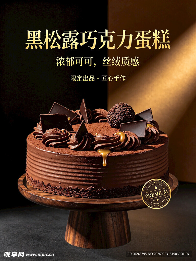黑松露巧克力蛋糕